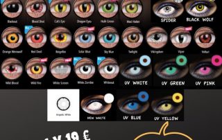 Lentes de contacto de colores y fantasía autorizados en Gil Optics