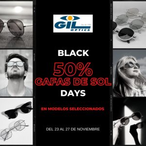 Descuento gafas de sol para Black Days de Gil Optics